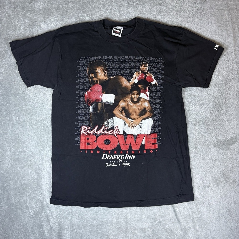 Vintage Tultex Riddick Bowe Desert Inn 1995 "Big Daddy" Mens Shirt Size XL